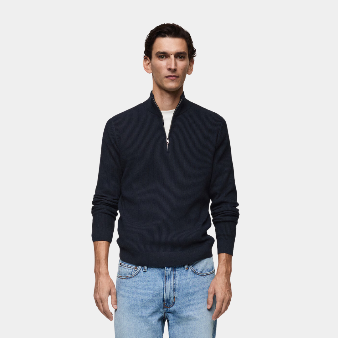 Cashmere Woven Quarter Zip