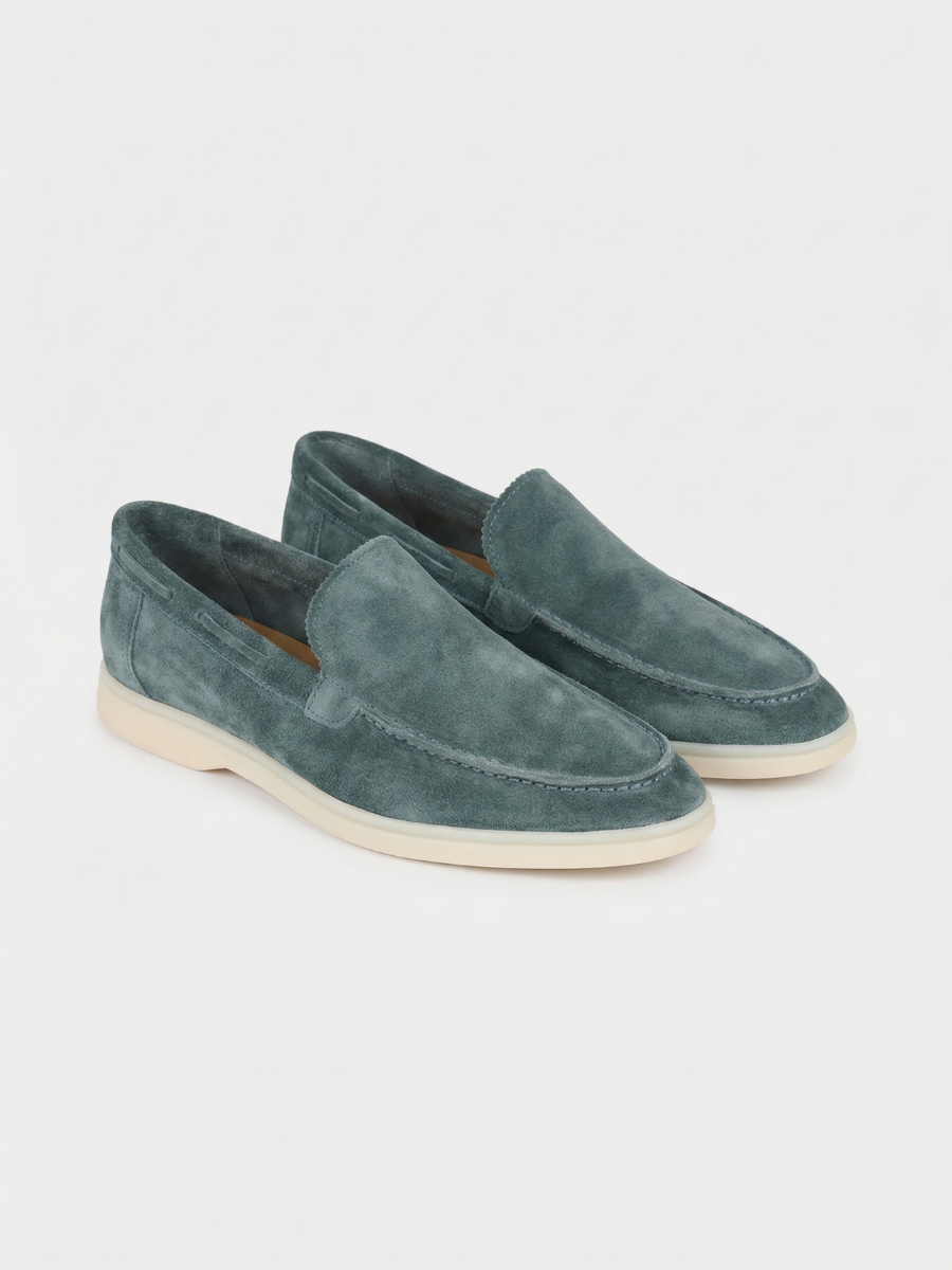 Mocasines Yacht color petróleo