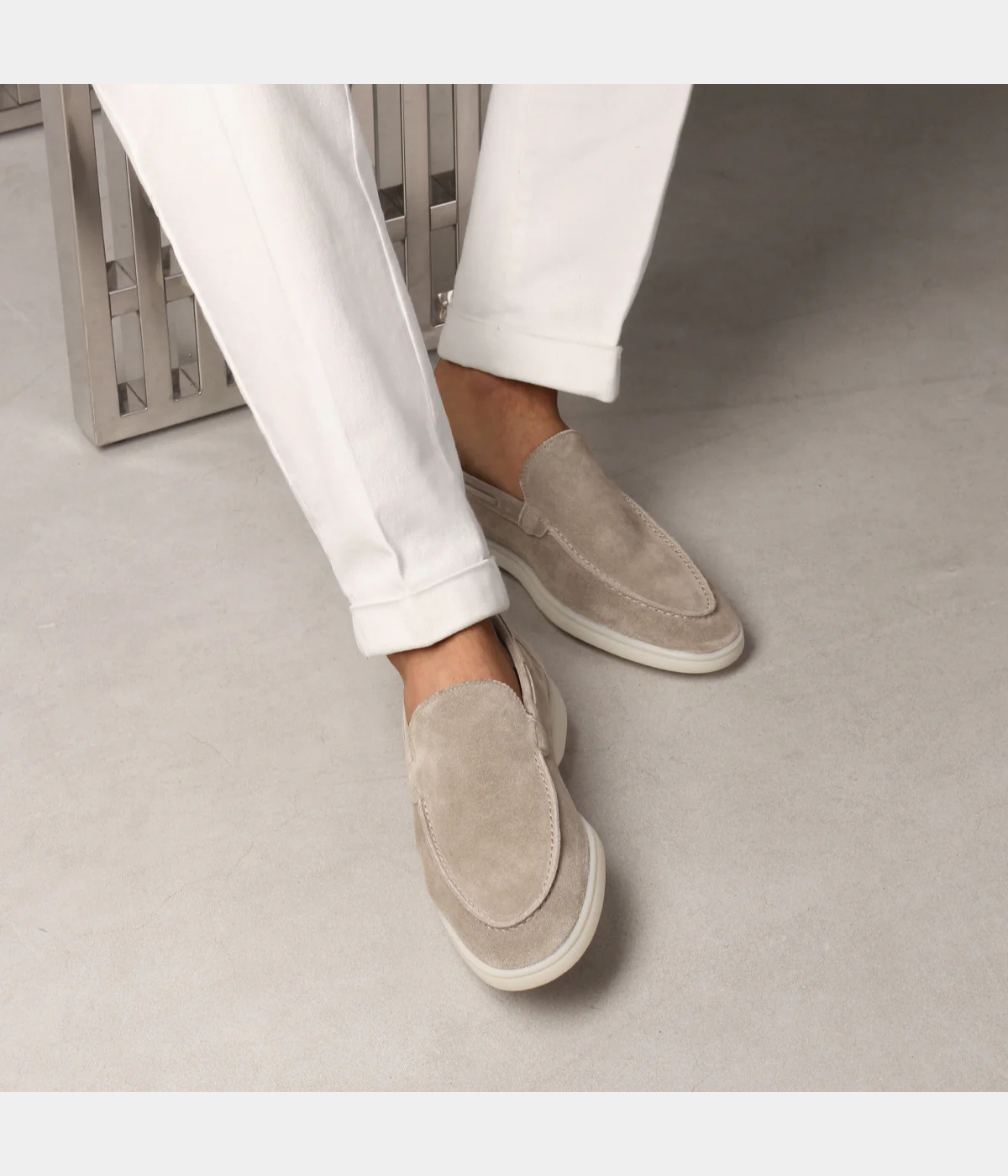 Light Grey Yacht Loafers