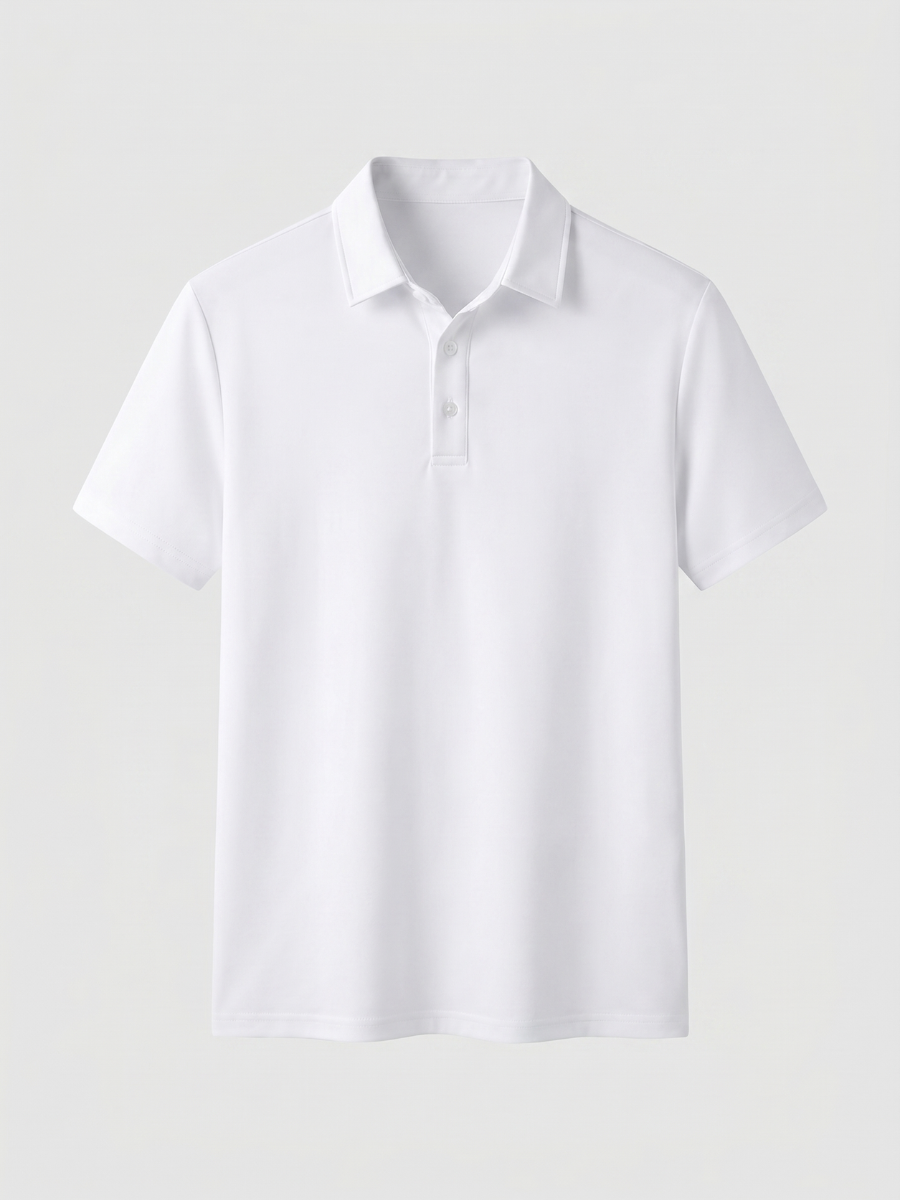 White Cotton Polo
