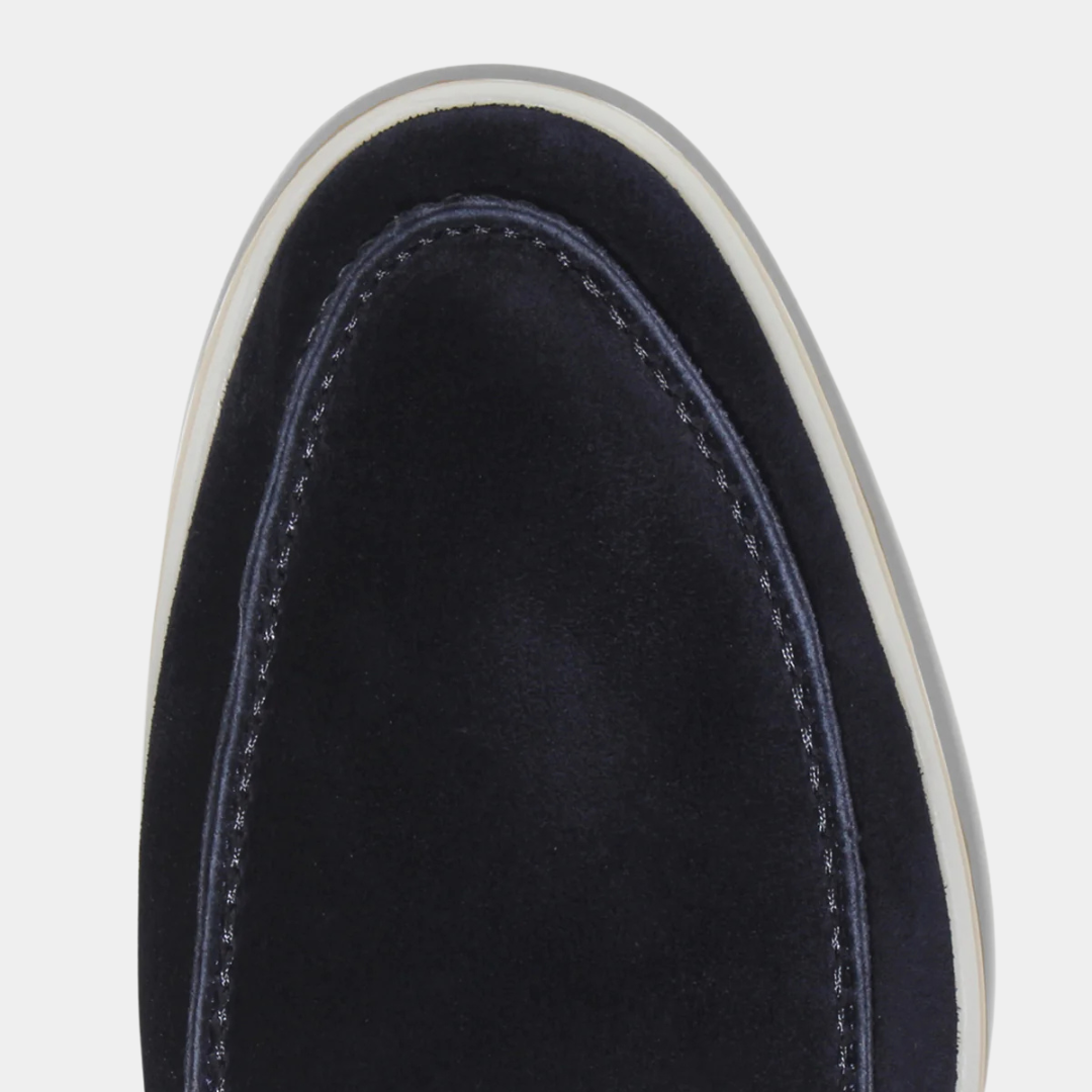 Navy Yacht Loafers
