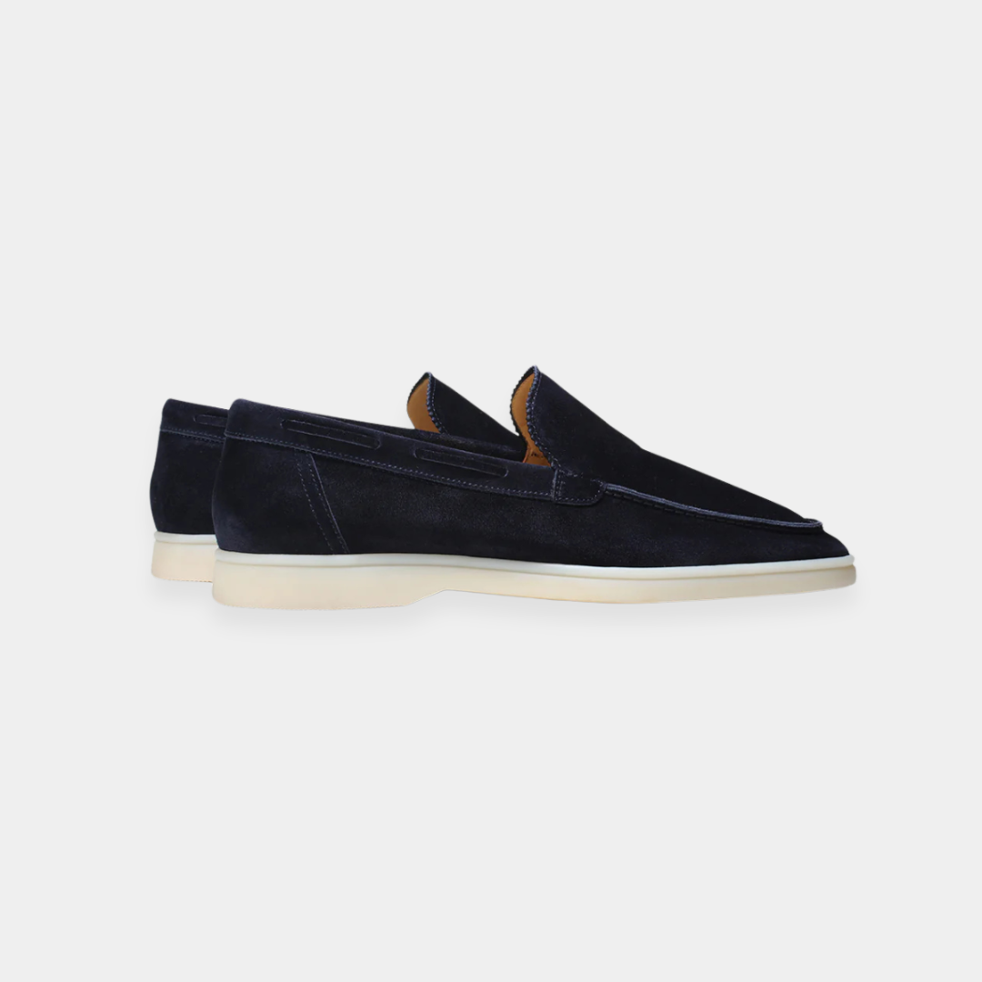 Navy Yacht Loafers