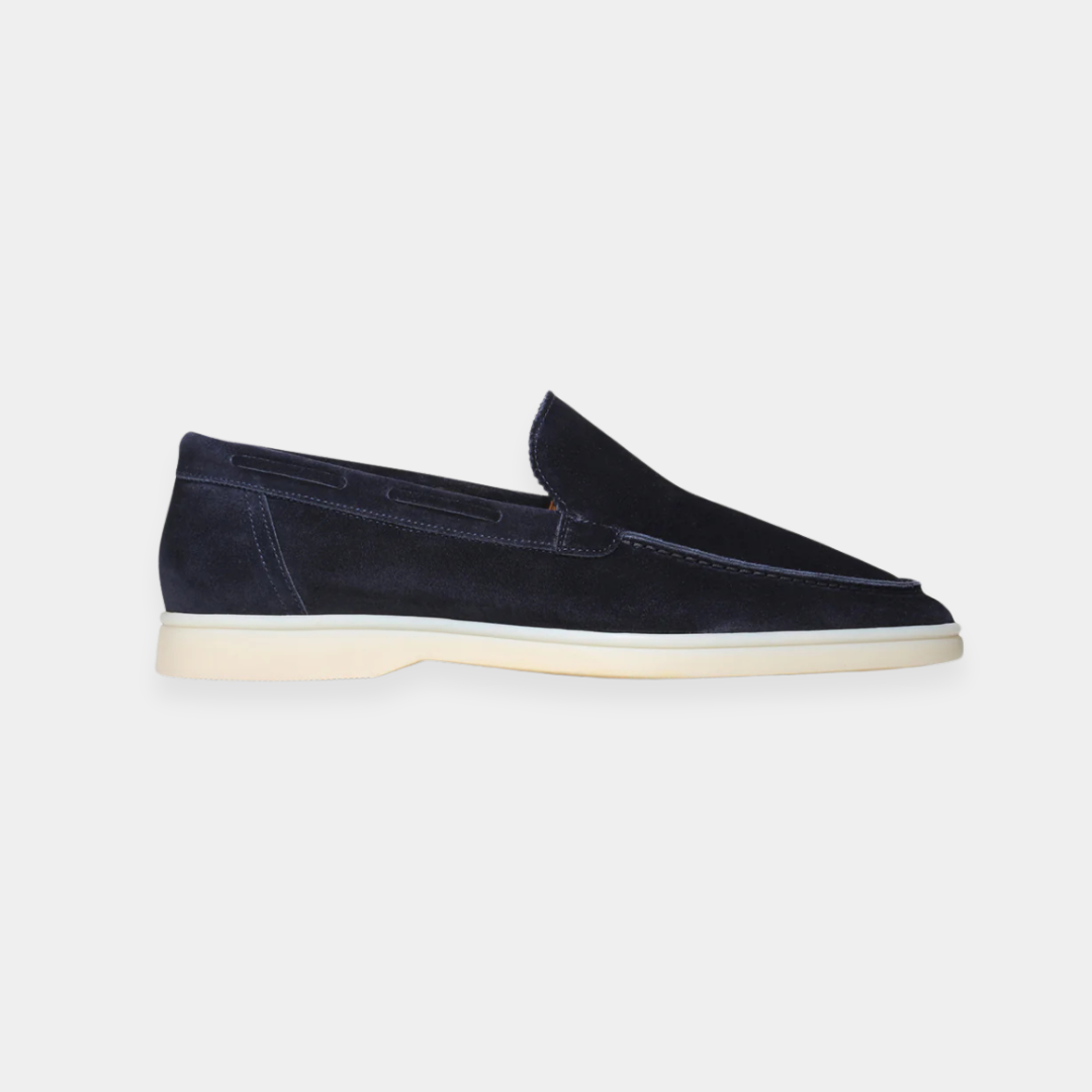 Navy Yacht Loafers