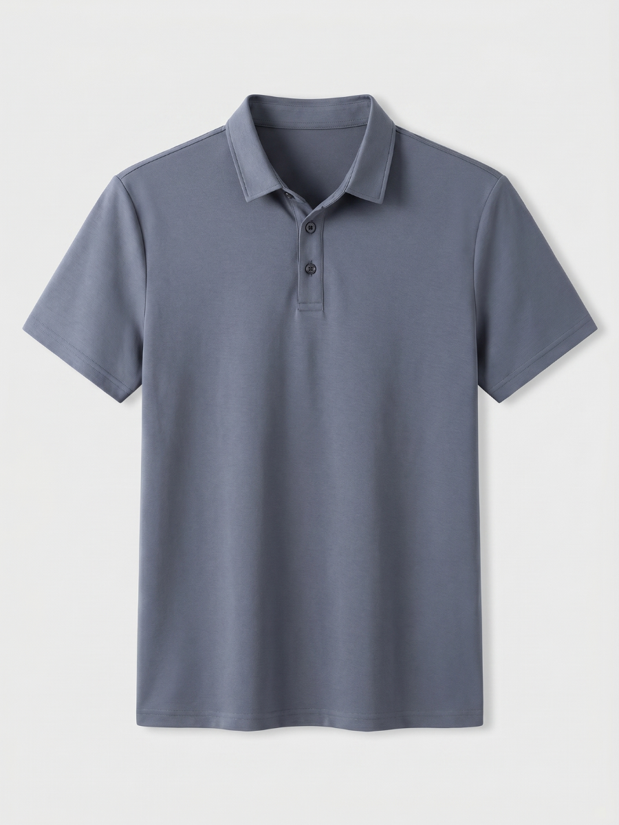 Slate Cotton Polo