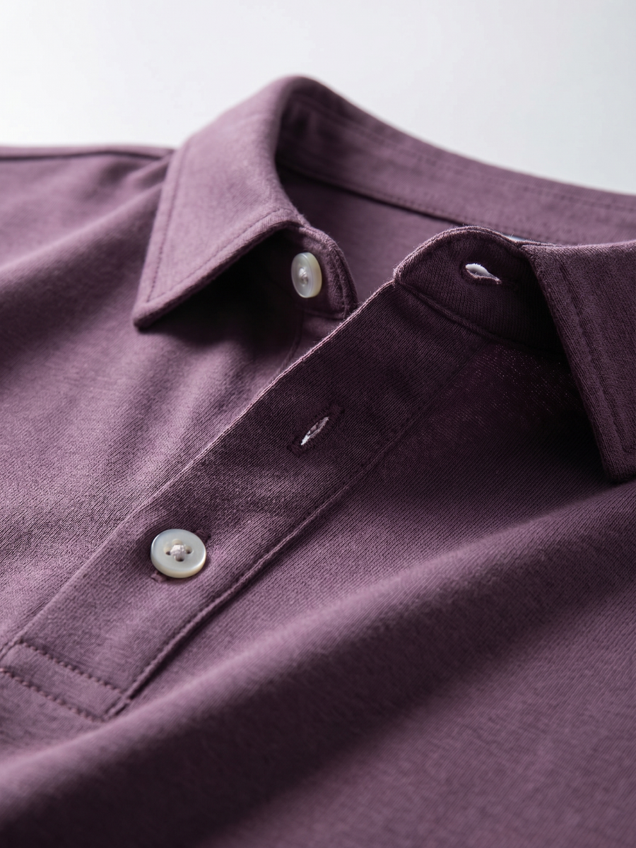 Mauve Cotton Polo