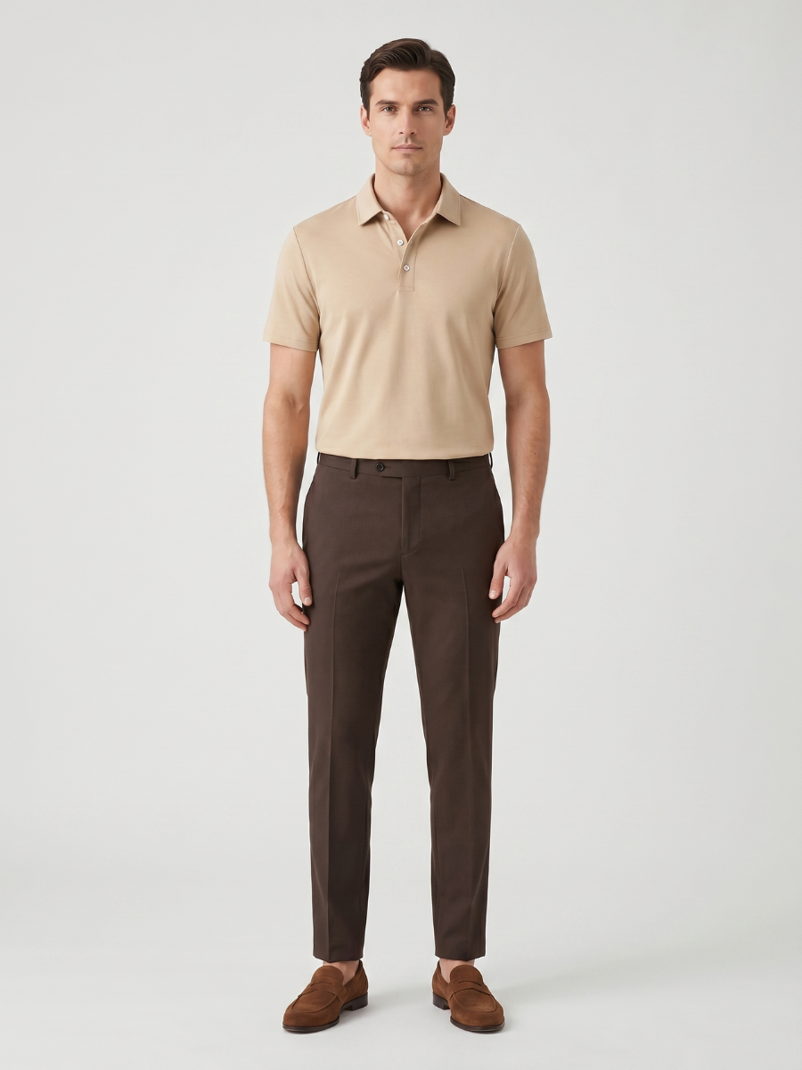 Apricot Cotton Polo