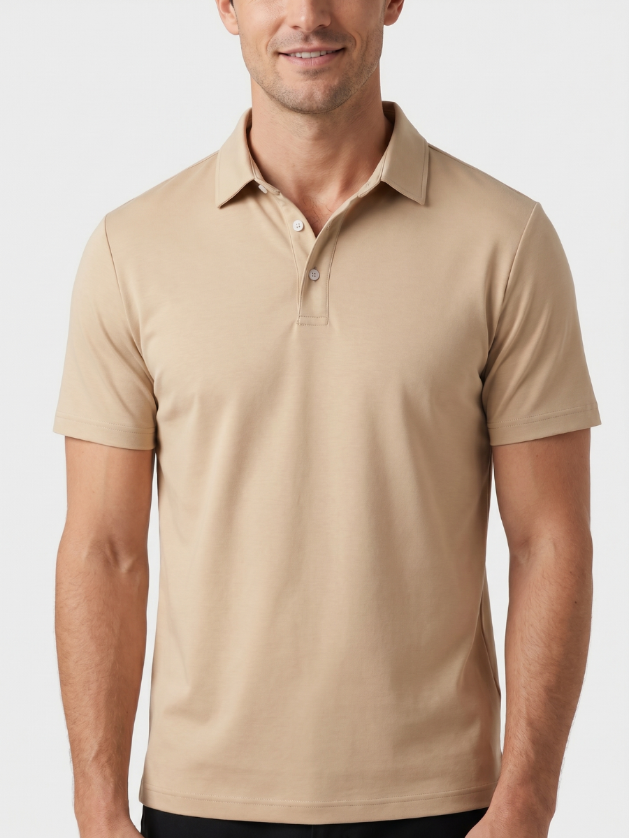 Apricot Cotton Polo