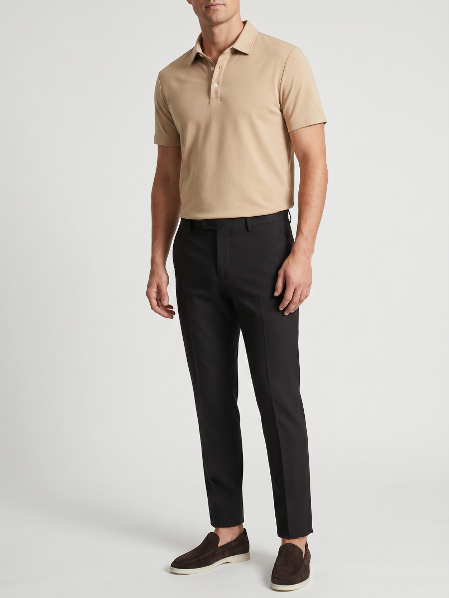 Apricot Cotton Polo