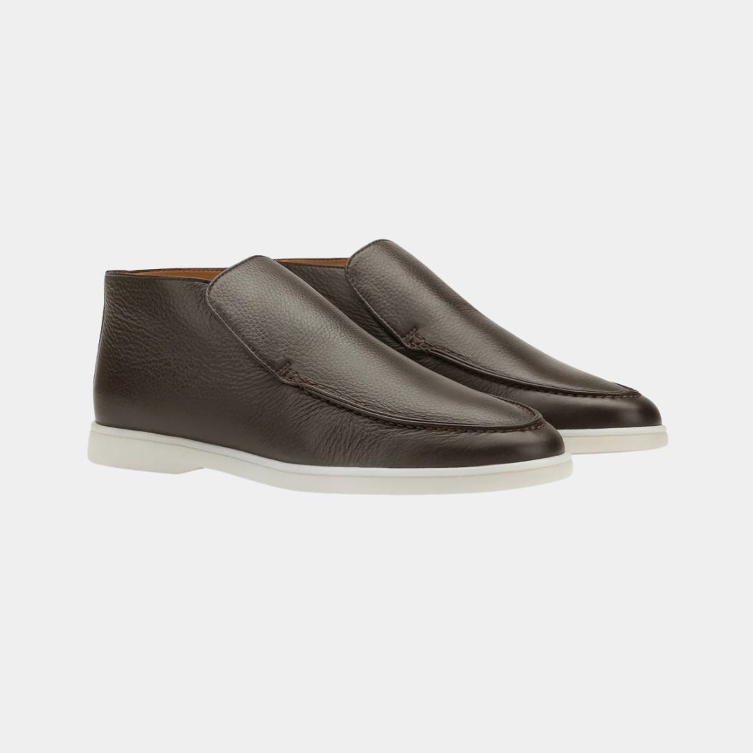 Brown Grain City Loafer