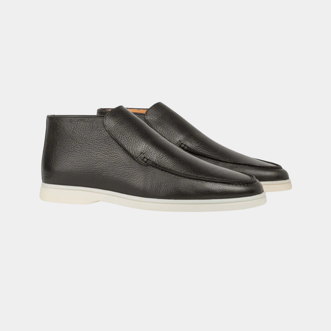 Black Grain City Loafer