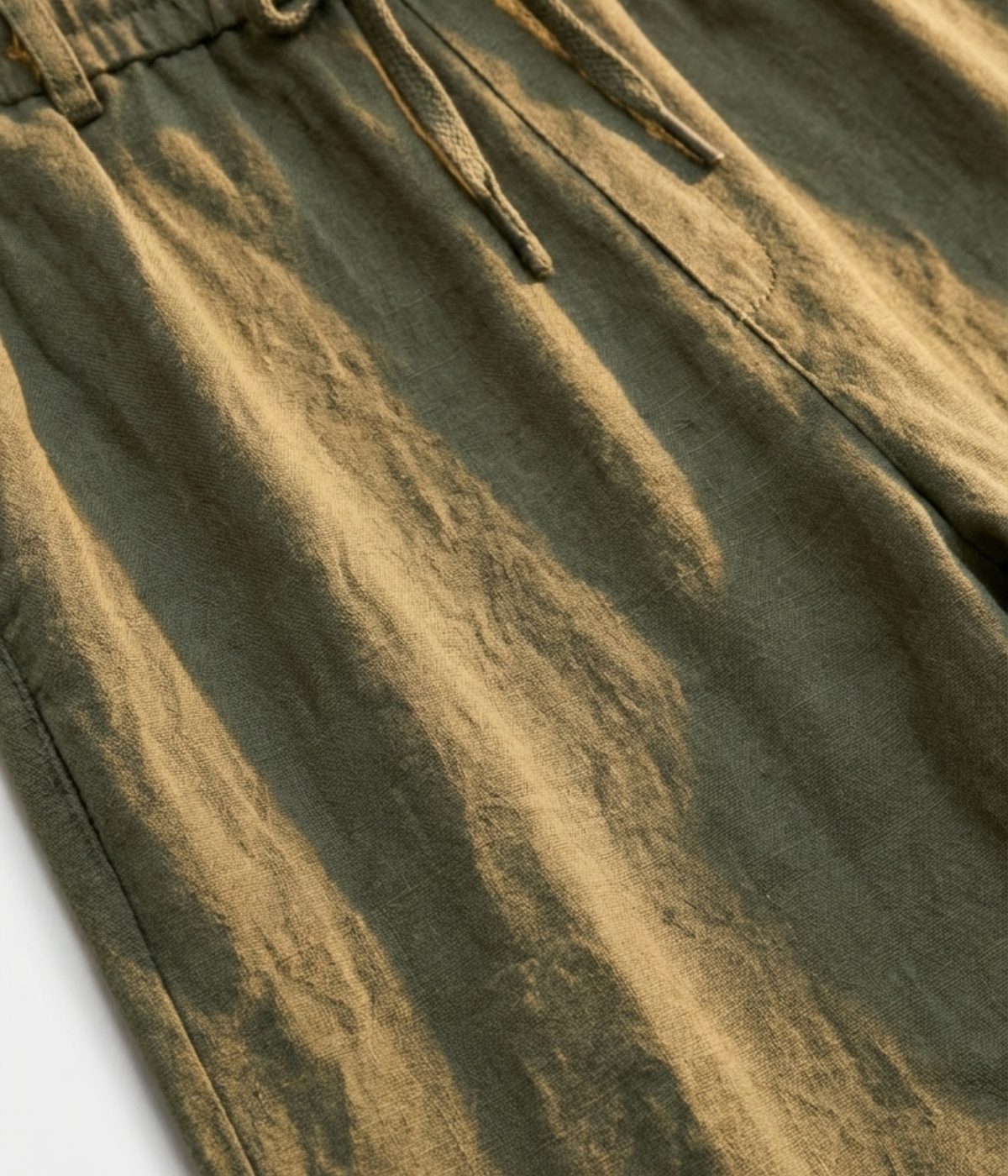 Olive Linen Trousers