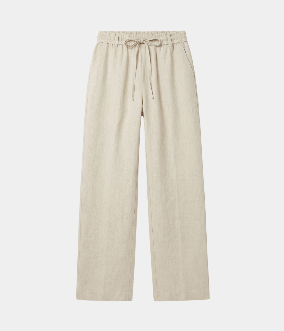 Beige Linen Trousers