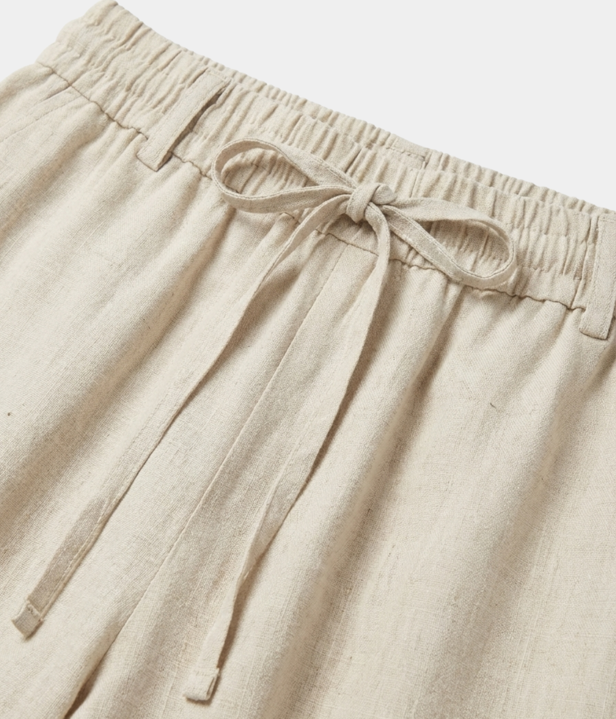 Beige Linen Trousers