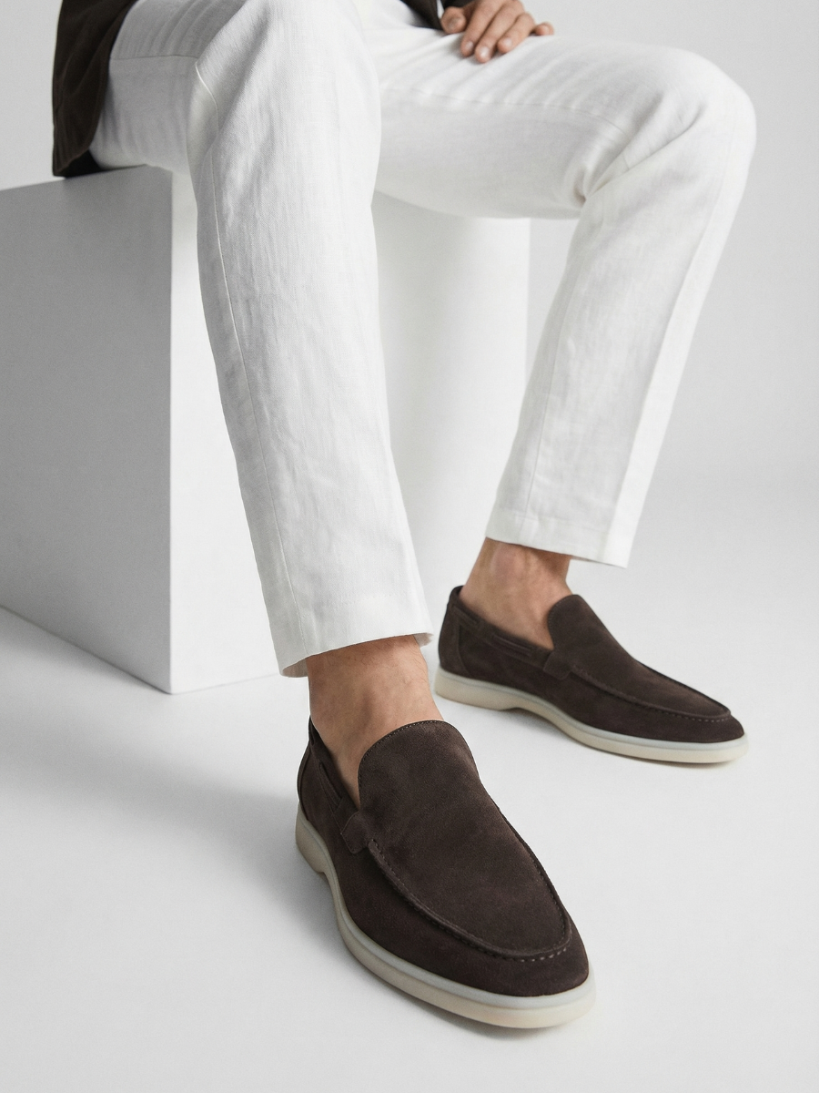 Warm Grey Yacht Loafers