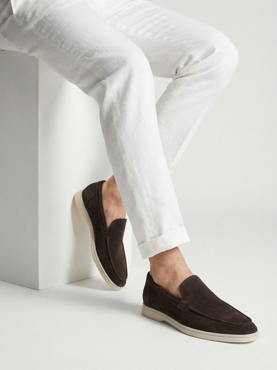 Warm Grey Yacht Loafers