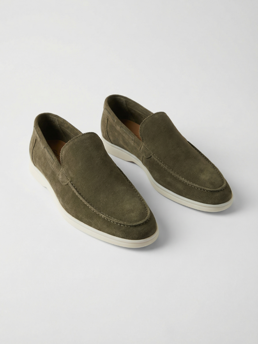 Mocasines Yacht color oliva