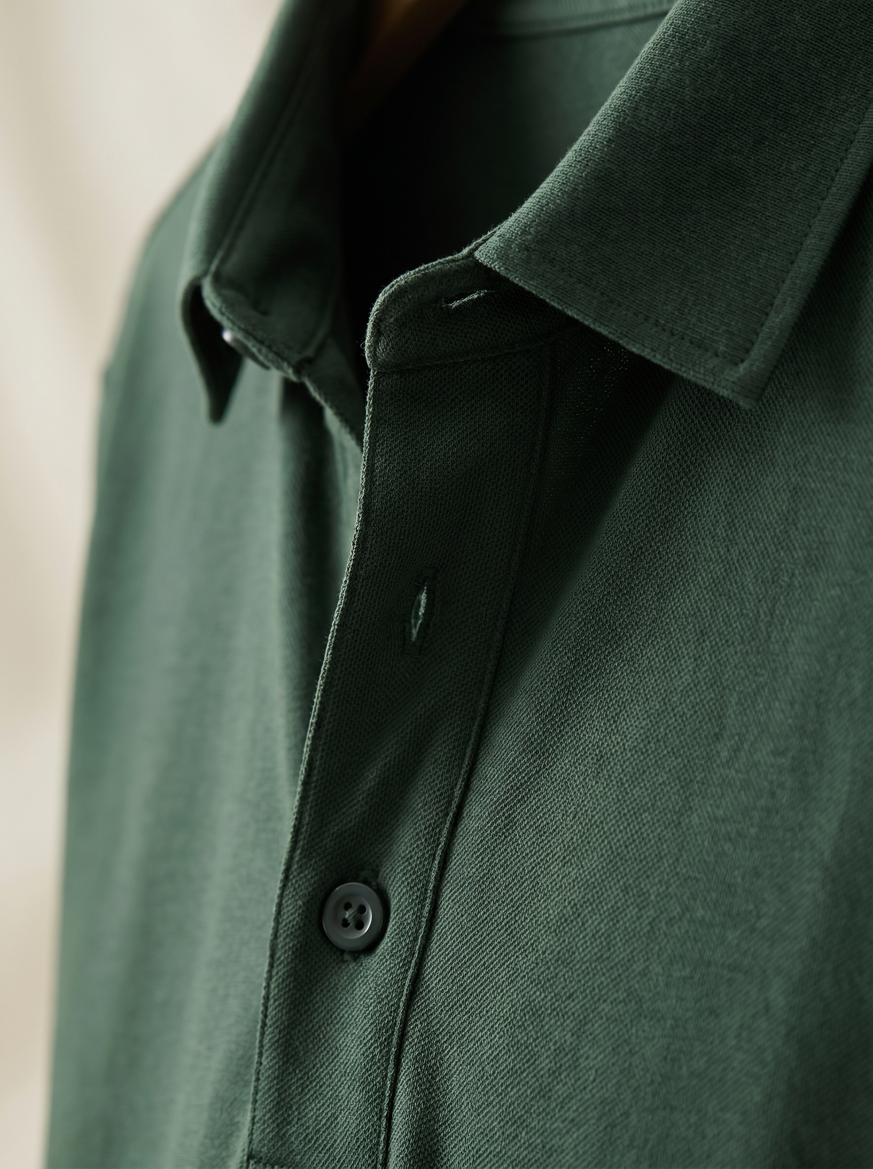 Forest Green Cotton Polo