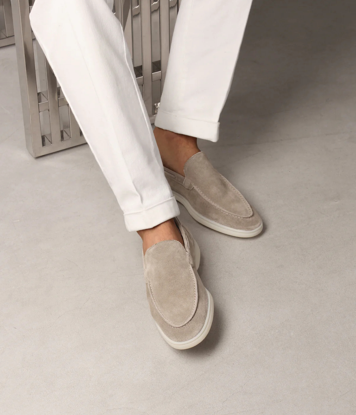 Light Grey Yacht Loafers