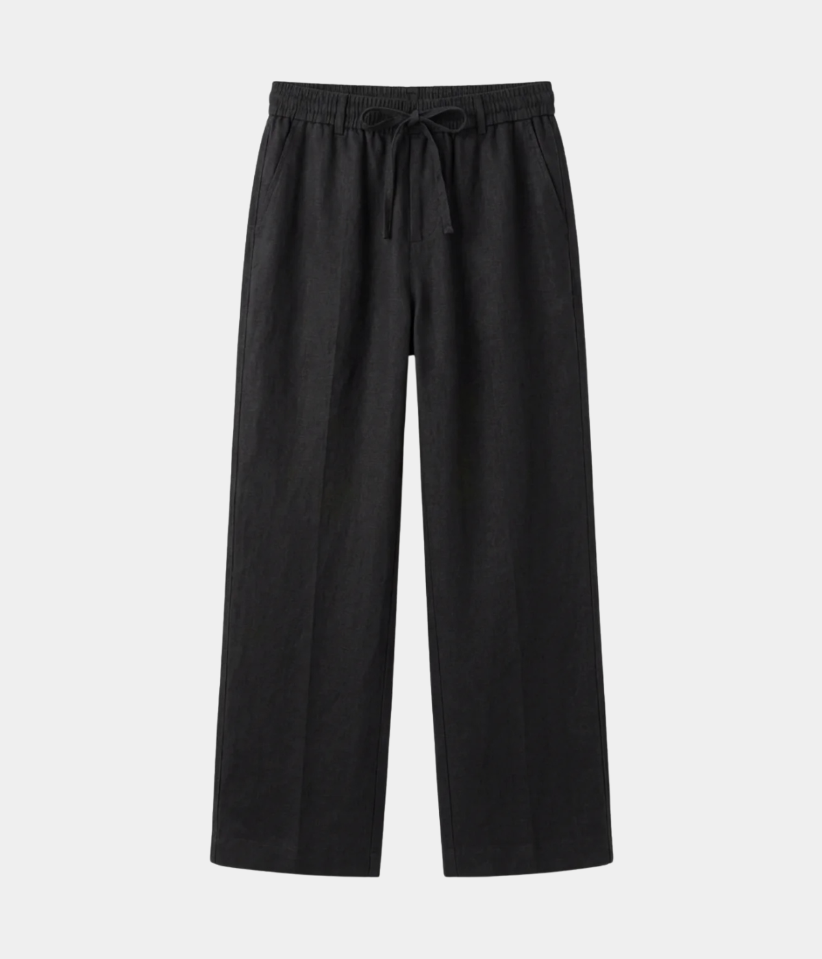 Black Linen Trousers