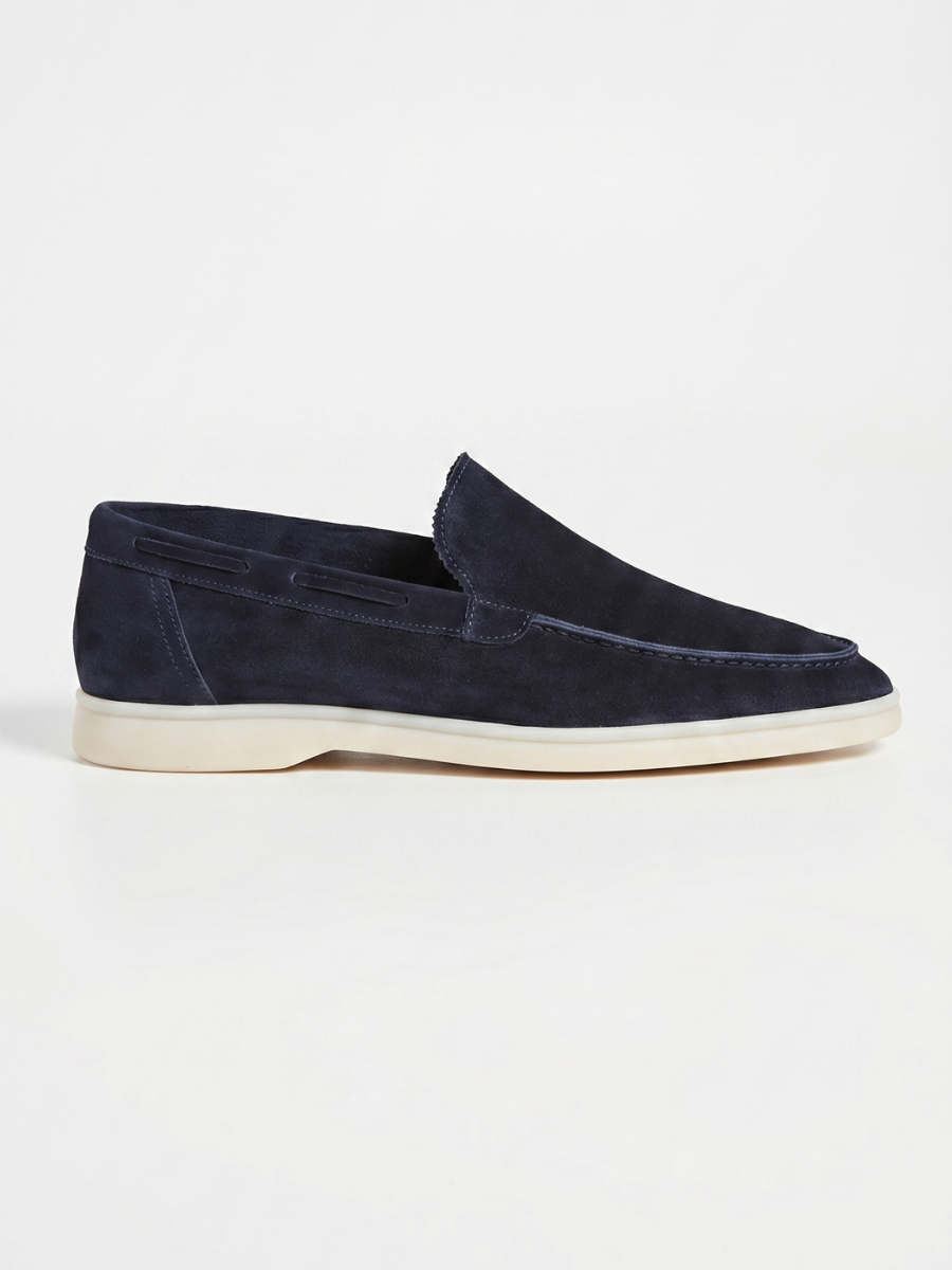 Navy Yacht Loafers