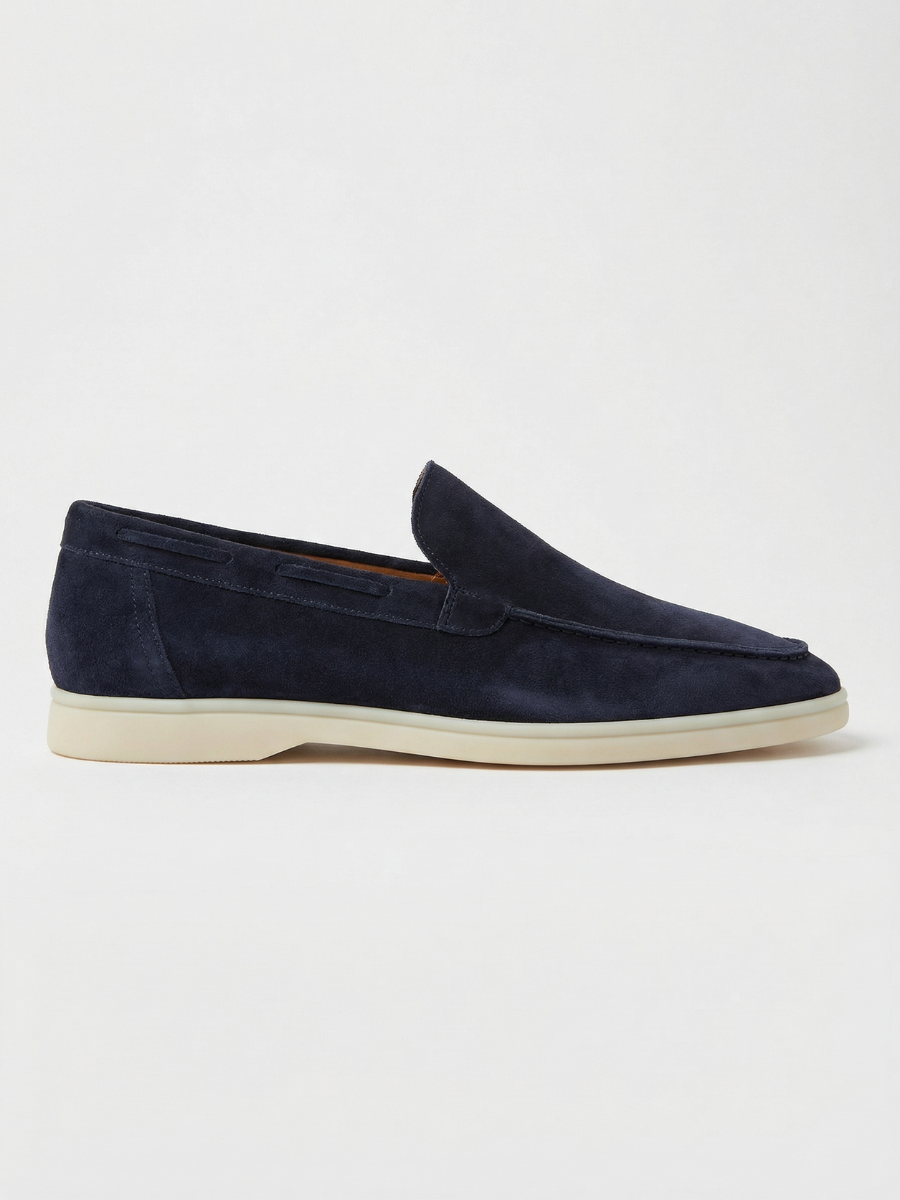 Navy Yacht Loafers