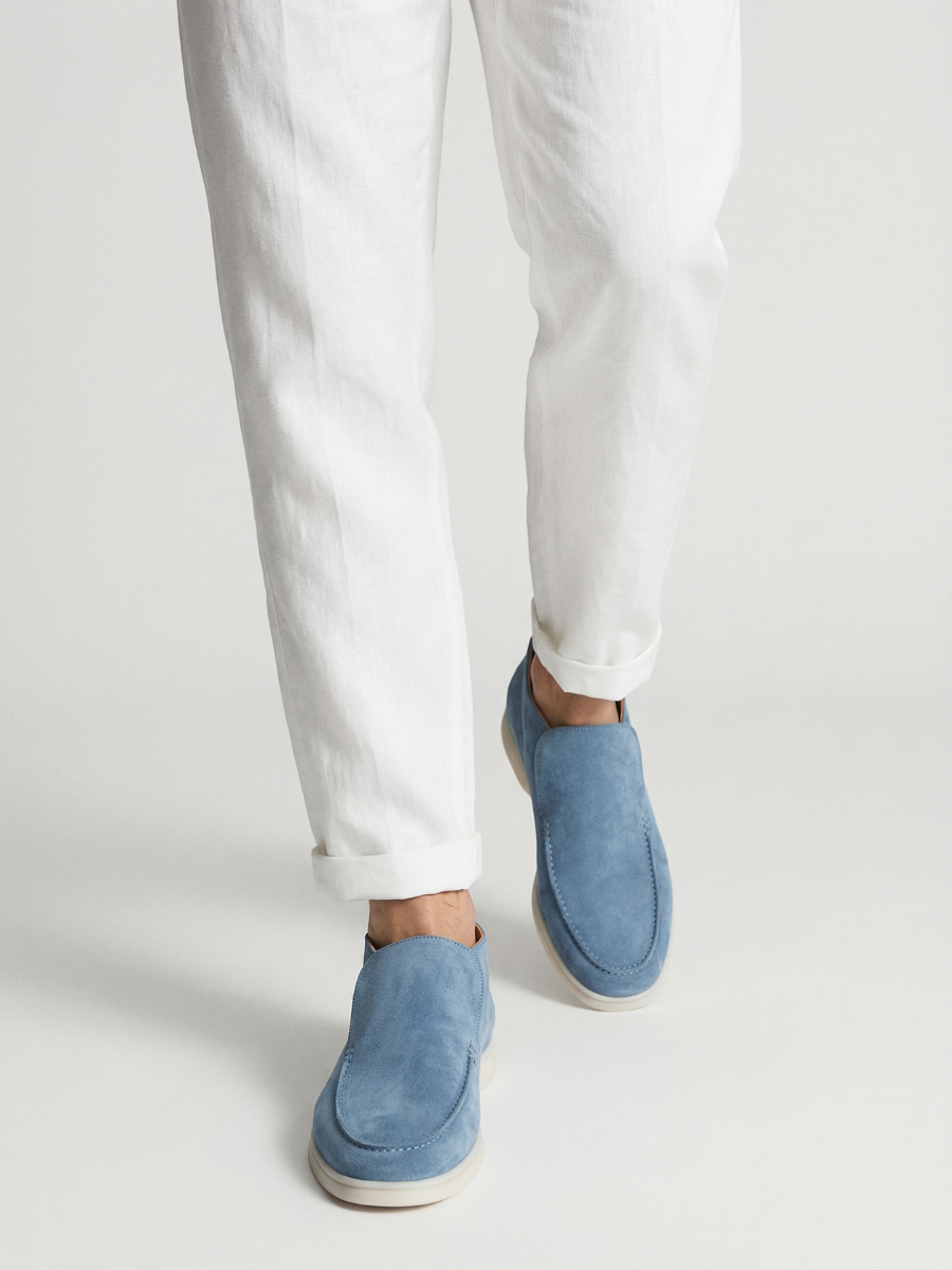 Saffierblauwe Stad Loafer