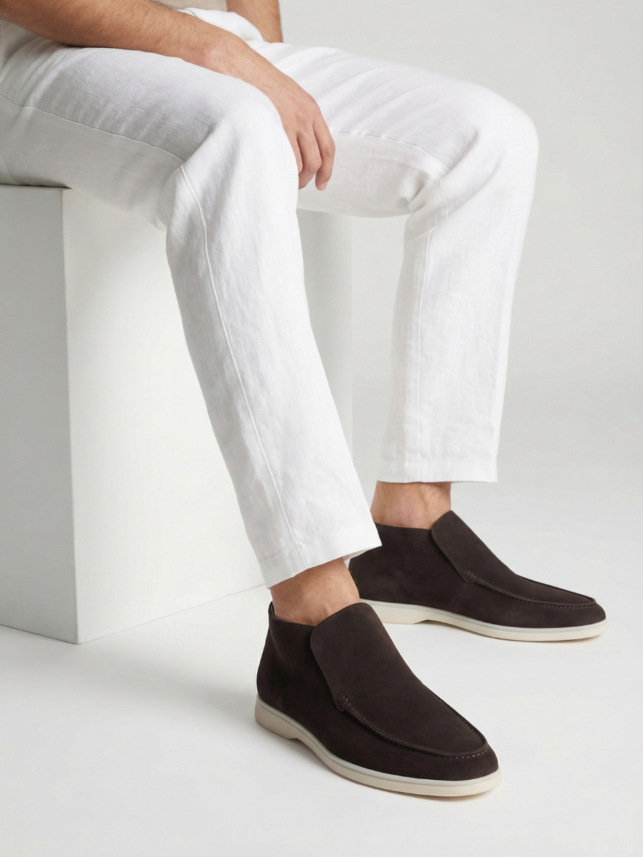 Mocasín urbano gris cálido