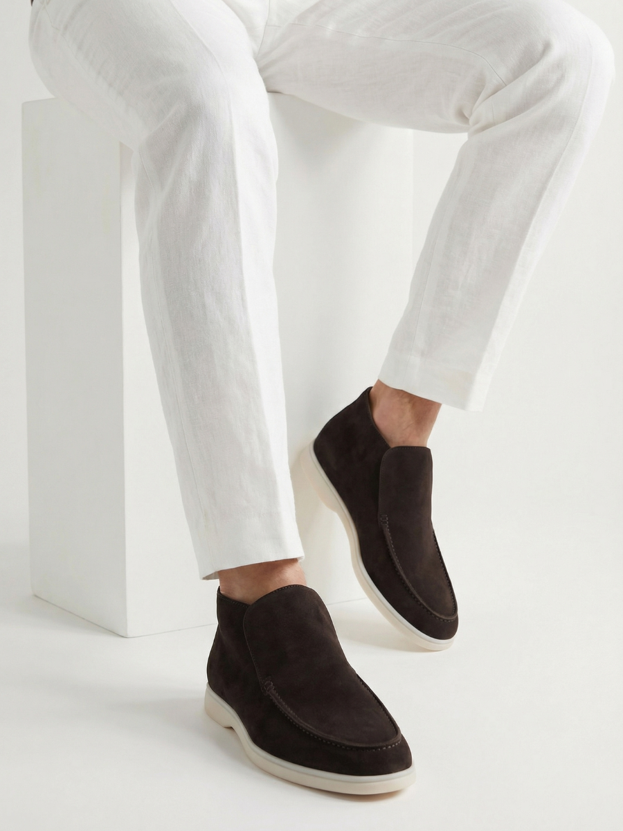 Mocasín urbano gris cálido