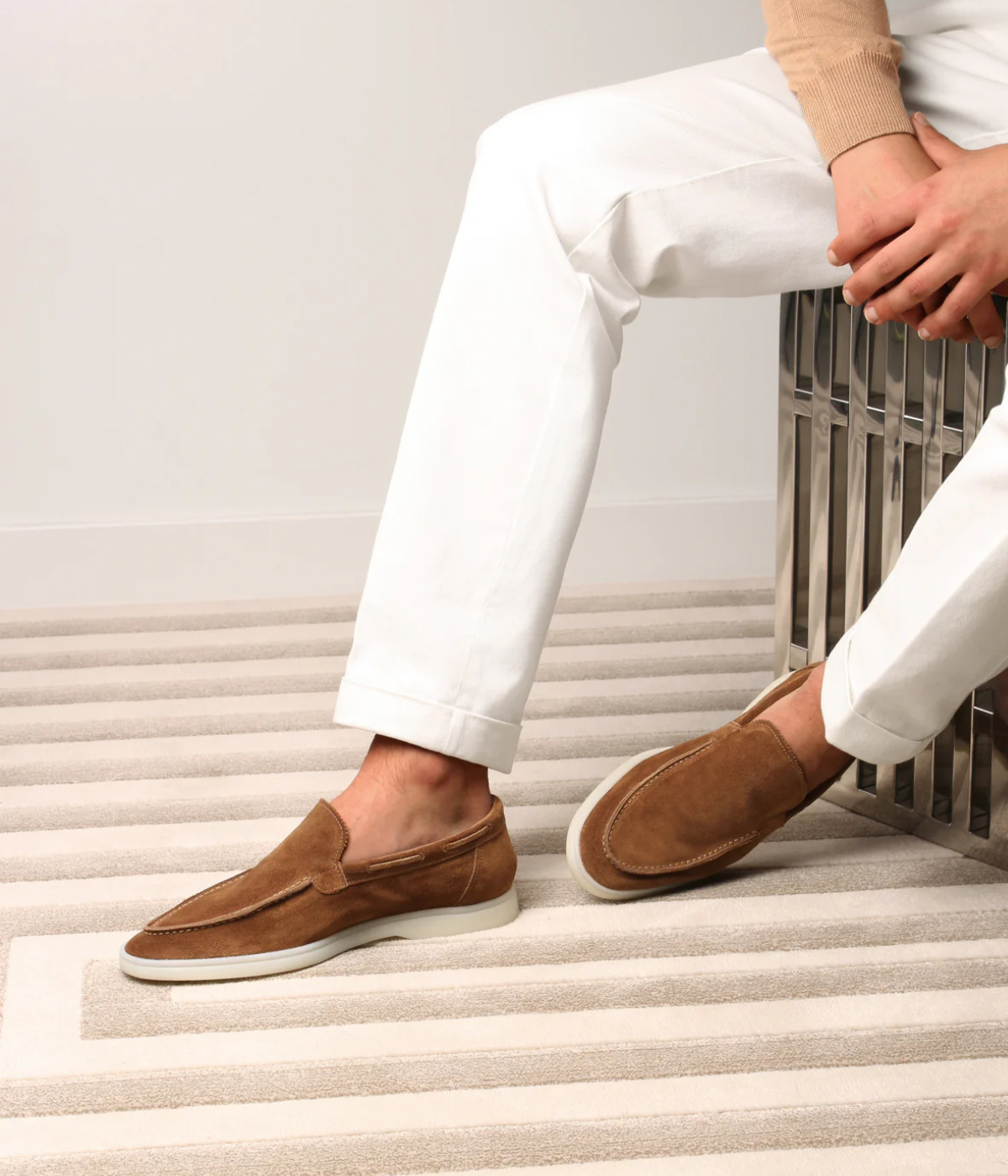 Beige Yacht Loafers