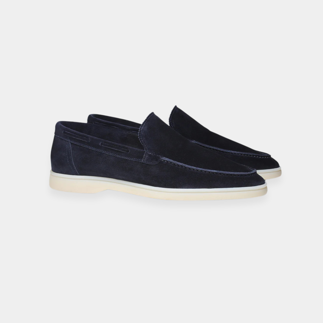 Navy Yacht Loafers