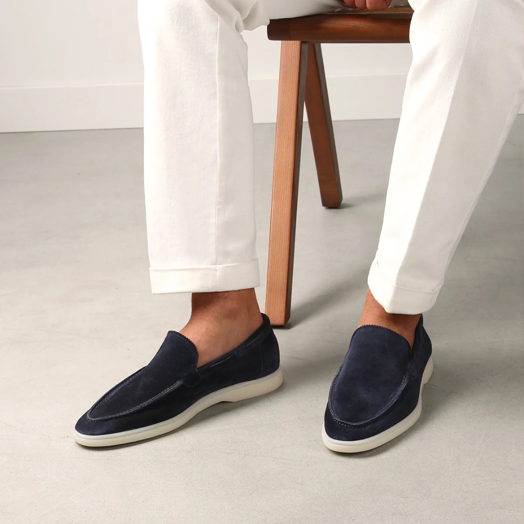 Navy Yacht Loafers