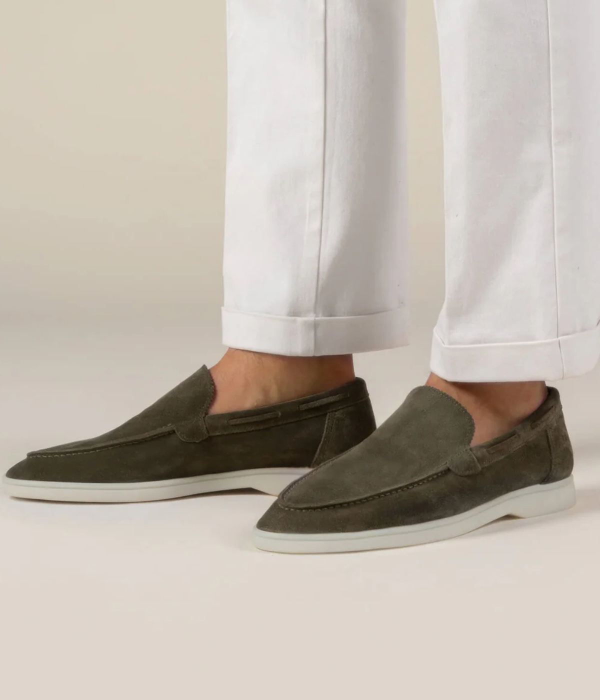 Olive Yacht Loafers