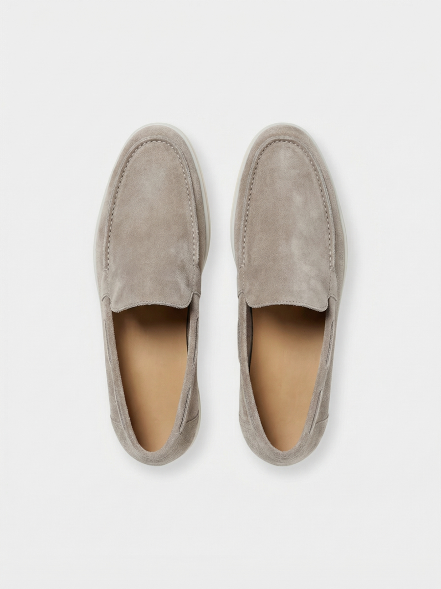 Lichtgrijze Yacht Loafers