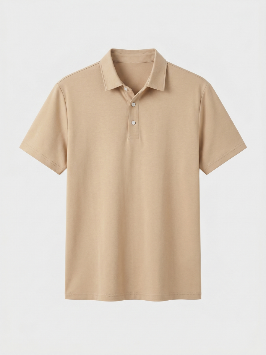 Apricot Cotton Polo