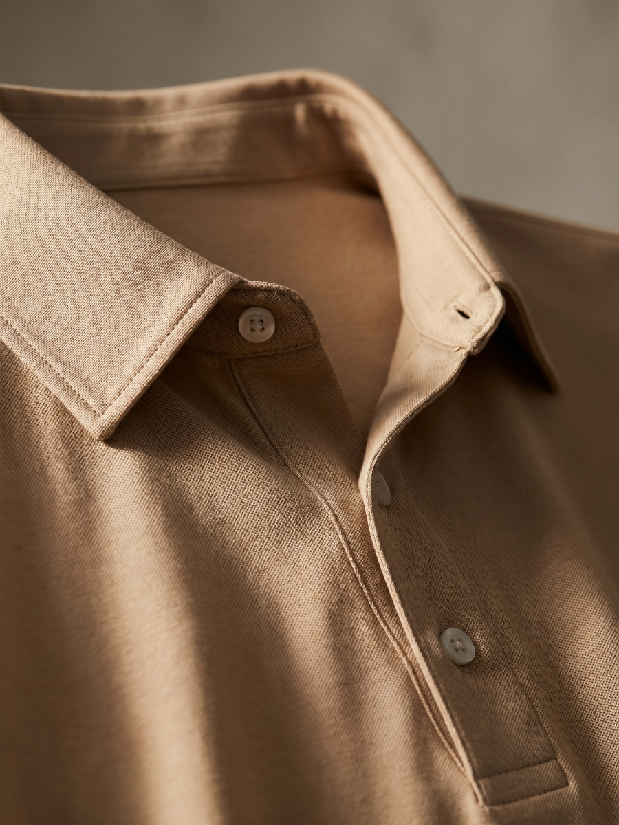 Apricot Cotton Polo