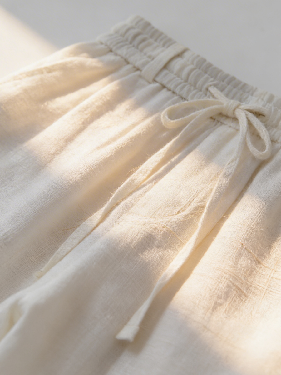 Calças de Linho Brancas