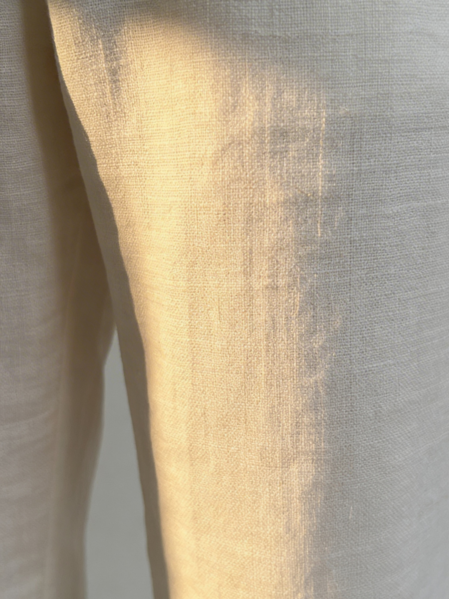 Calças de Linho Brancas