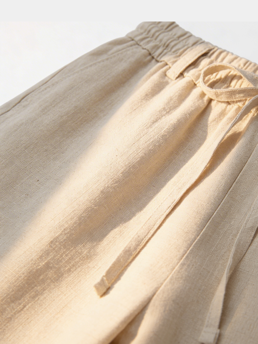 Calças de Linho Bege