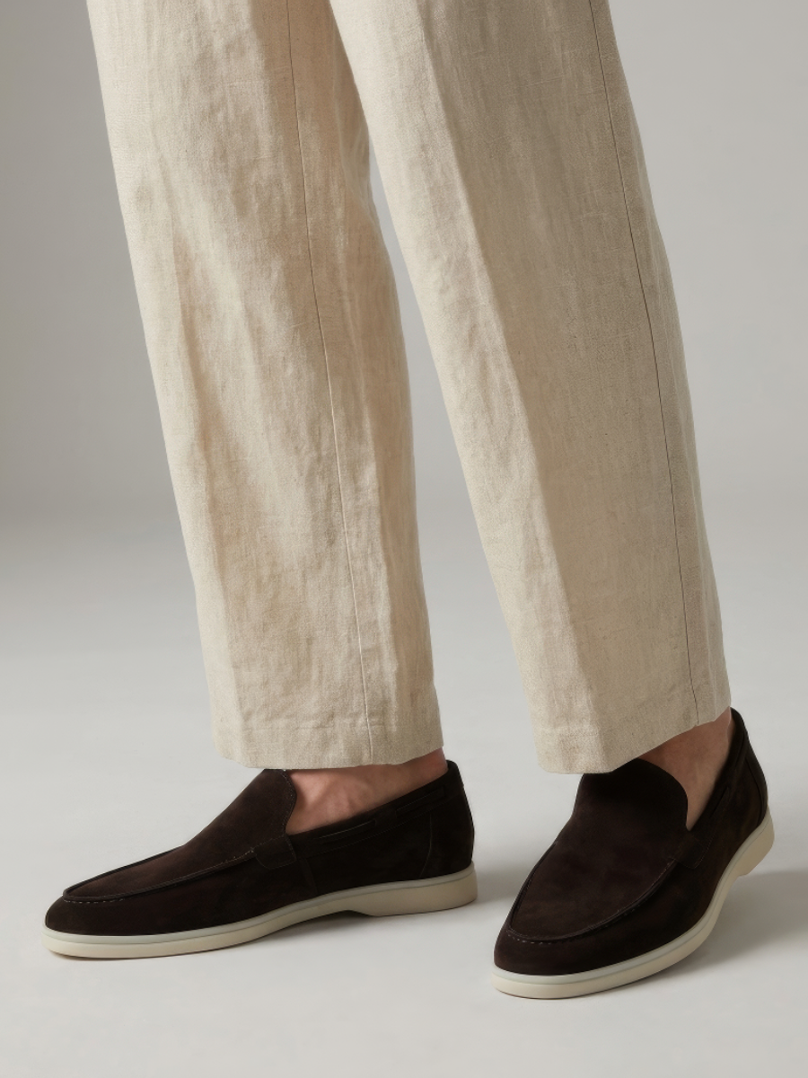 Calças de Linho Bege