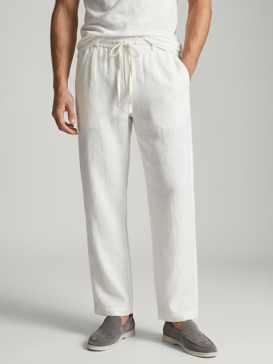 Calças de Linho Brancas