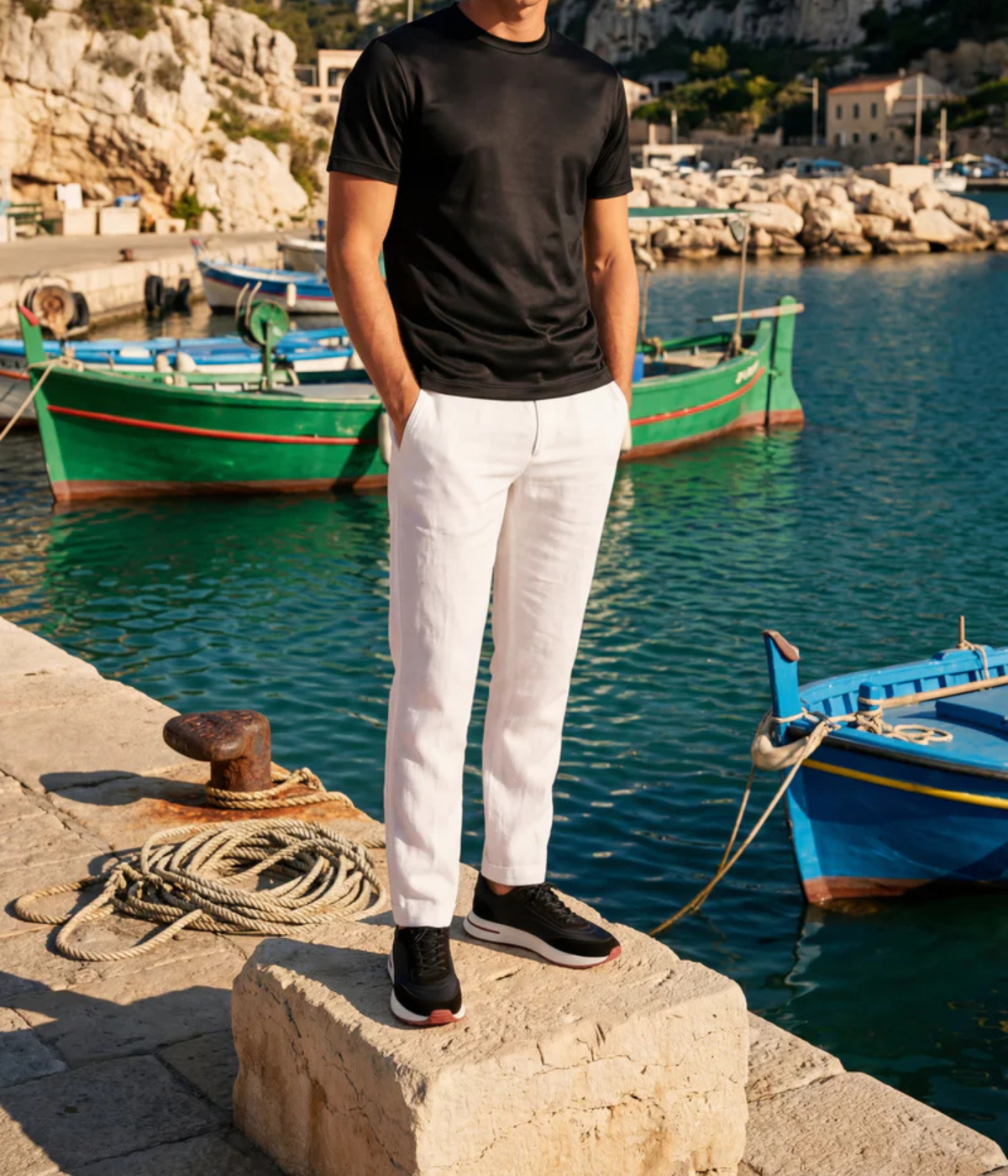 Black Amalfi Trainer