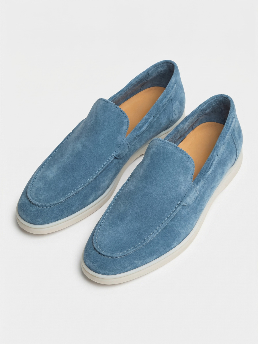 Saphirblaue Yacht-Slipper