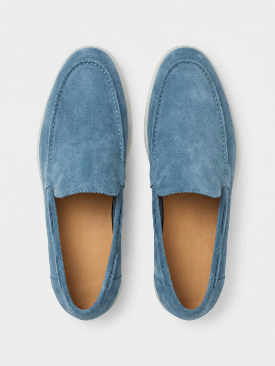 Saphirblaue Yacht-Slipper