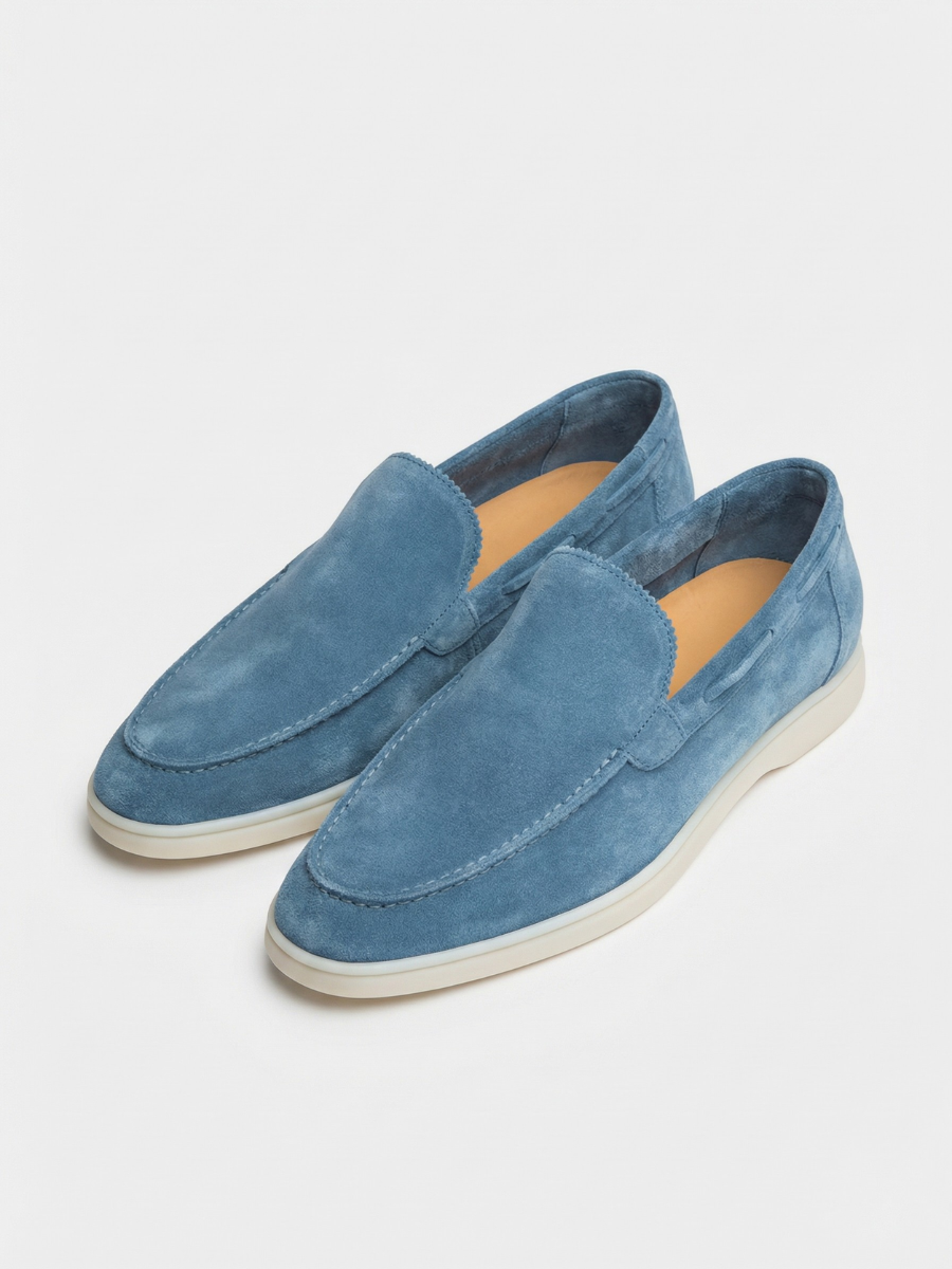 Saphirblaue Yacht-Slipper