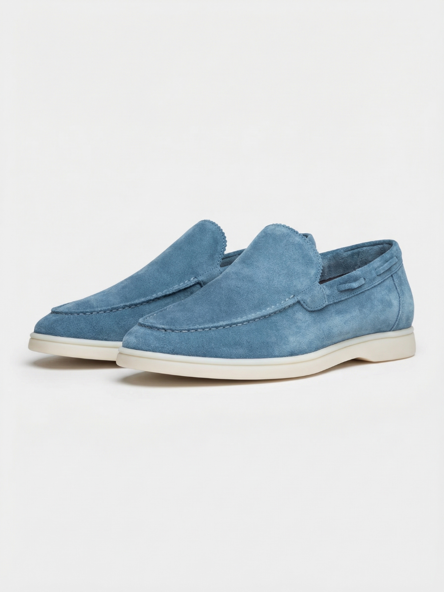 Saphirblaue Yacht-Slipper