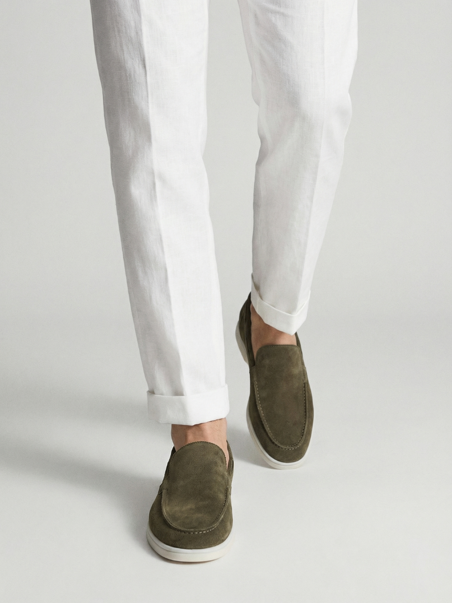 Mocasines Yacht color oliva