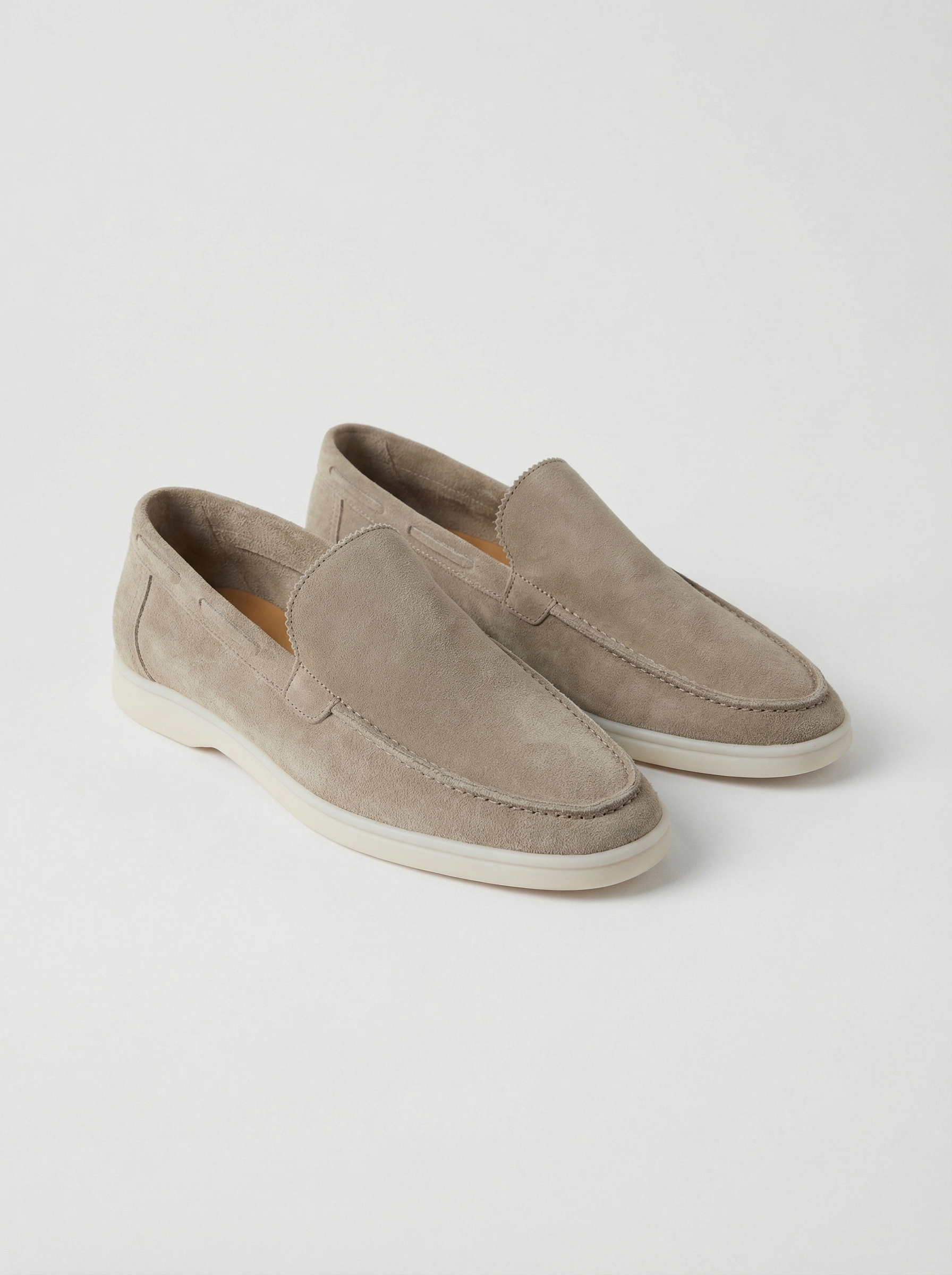 Lichtgrijze Yacht Loafers